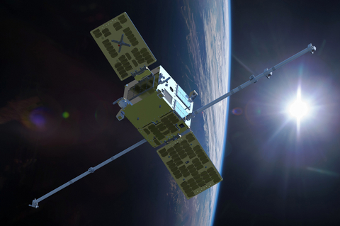 original Artist’s rendering of the RADICALS satellite in orbit.