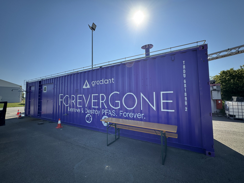 thumbnail Gradiant公布其ForeverGone PFAS銷毀平台的最新改良版本；慕尼黑國際機場選用ForeverGone系統解決存在已久的複雜PFAS課題。