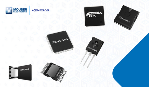 original Mouser, an authorized global distributor of semiconductors and electronic products, stocks the newest products from Renesas Electronics, a world leader in secure solutions for embedded applications.