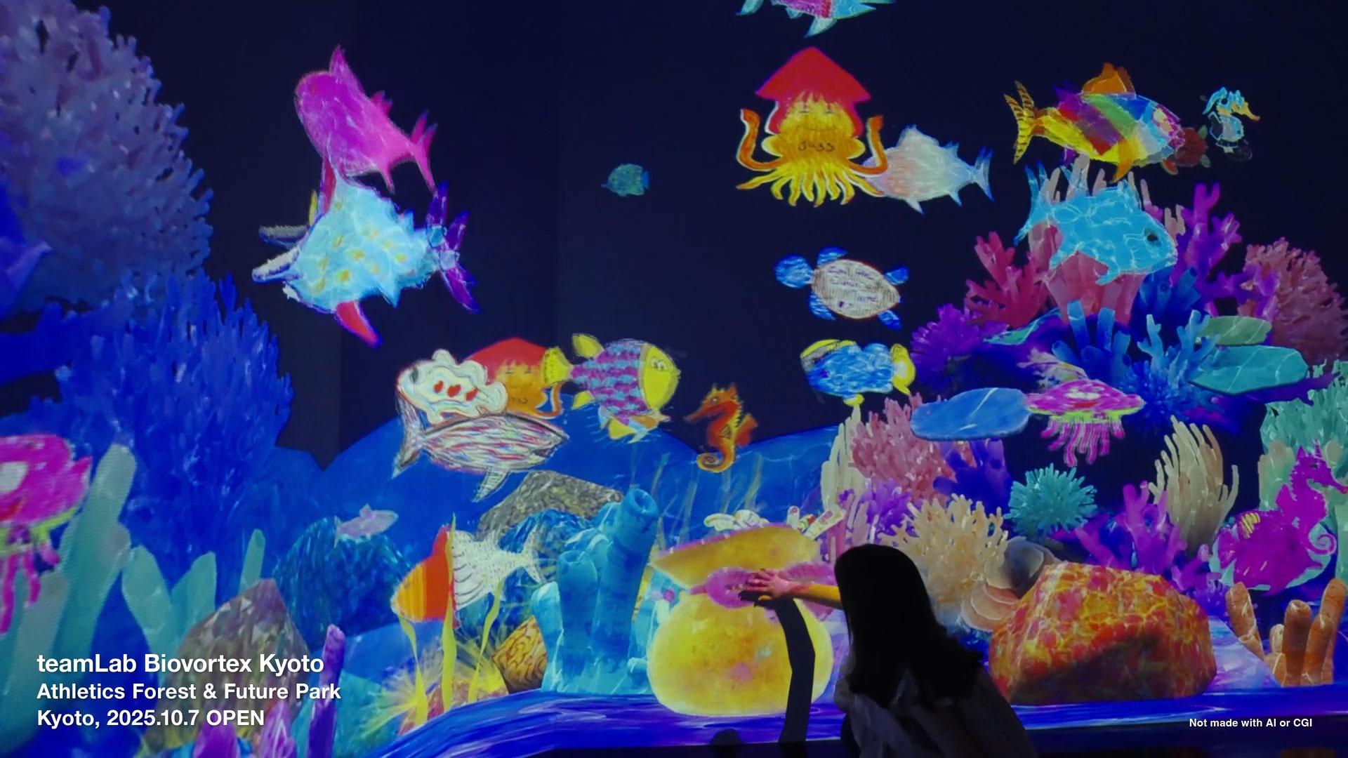 thumbnail A high-dimensional thinking athletics space based on the concept of perceiving the world with your body and thinking about it high-dimensionally. In a complex and challenging space, you will be immersed in a physically challenging four-dimensional world where time changes with the presence of your body. (Highlight Video: Athletics Forest & Future Park ©︎ teamLab)  