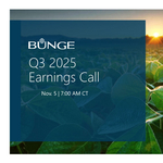 Bunge Schedules Third Quarter 2025 Earnings Release and Conference Call