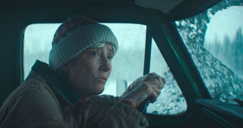 original CAPTION: Emma Thompson stars in The Dead of Winter, filmed in Koli, Eastern Finland. CREDIT: Cinemanse