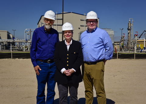 original Left to right: Mike Kluthe, Plant Manager; Sandra Lundeen, Co-Founder; Prestin Read, CEO