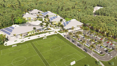 original Rendering of the design-build modernization and reconstruction of five key education facilities across St. Croix, including Alexander Henderson, Alfredo Andrews, Claude O. Markoe, and Pearl B. Larson schools, as well as the St. Croix Administrative Center.