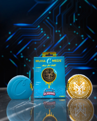thumbnail Muha Meds and Cookies launch a first-of-its-kind THC vape collaboration with their new cookie-shaped 2-gram disposable shown here in the Blue Slushie hybrid strain. The Muha Meds x Cookies Collab combines premium cannabis distillate, top-shelf flavor profiles and innovative hardware design to deliver a smooth, potent experience for vape and cannabis enthusiasts. Each All-In-One disposable features collectible packaging, sleek portability and signature Cookies genetics crafted for quality and consistency. Available starting Oct. 10 at Muha Meds’ Michigan dispensaries, the launch highlights both brands’ leadership in cannabis innovation, vape technology and modern street culture.