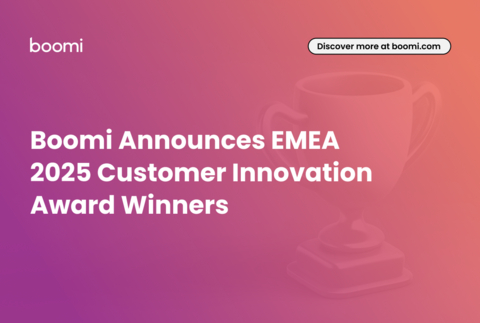 original Boomi Announces EMEA 2025 Customer Innovation Award Winners