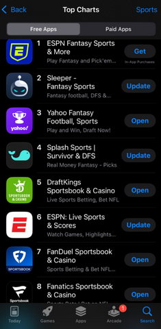 original Splash Sports is available for download on the App Store or Google Play.