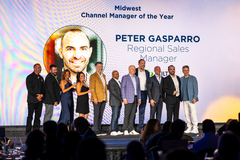 original Peter Gasparro awarded Midwest Channel Manager of the Year for the second consecutive year at the Sandler Partners National Summit on Wednesday, October 8, 2025.
