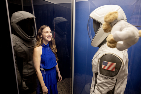 original Hayley's first look at her spacesuit at St. Jude Children's Research Hospital.