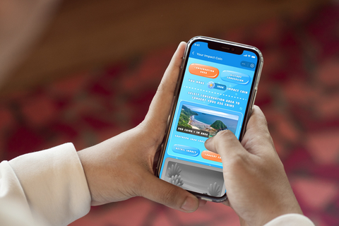 thumbnail Through Ocean Buddy’s cumulative-score ranking and an Impact Coins system, DANA users' everyday online activities are translated into offline conservation projects, including first response training for stranded marine mammals and the protection of whale shark habitats.