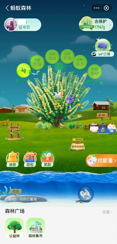 original Ant Forest rewards users with virtual “green energy points” for eco-friendly actions.