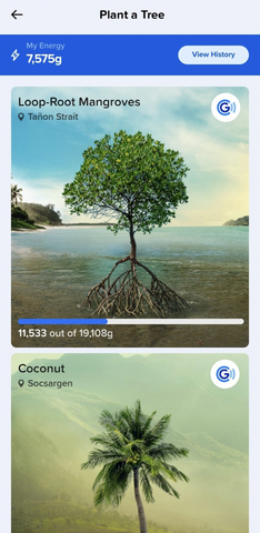 thumbnail Inspired by Ant Forest, Philippines’ leading mobile wallet GCash launched its own GForest in 2019.