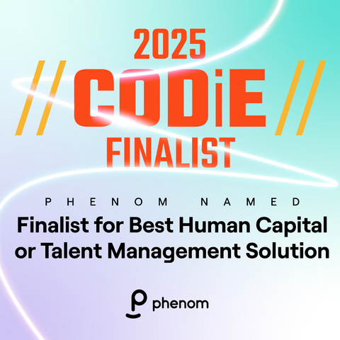 original Phenom announced its Intelligent Talent Experience platform has been named a finalist in the 2025 CODiE Awards in the Best Human Capital or Talent Management Solution category, and is recognized for driving AI and automation innovation to help organizations hire, develop and retain talent.