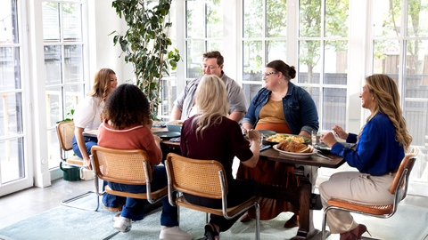 thumbnail TV host Gail Simmons with Avary and Chanel, both living with schizophrenia and taking COBENFY, alongside their care partners, Ashleigh and Fines, and board-certified psychiatrist Dr. Ares-Romero. Photo: Bristol Myers Squibb