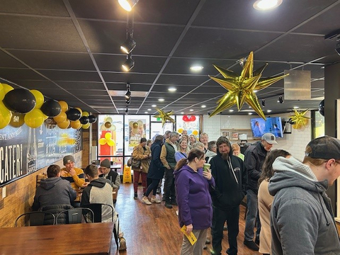 thumbnail Crowd inside Grand Opening of one of Dickey's Alberta locations