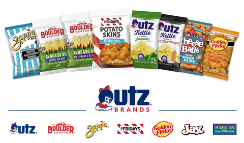 original Utz Brands showcases its snack collection and innovations at the 2025 NACS Show! Source: Utz Brands, Inc.