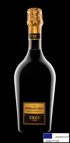 original Award-winning Otello Ceci NerodiLambrusco bottles: where tradition meets sparkling innovation.