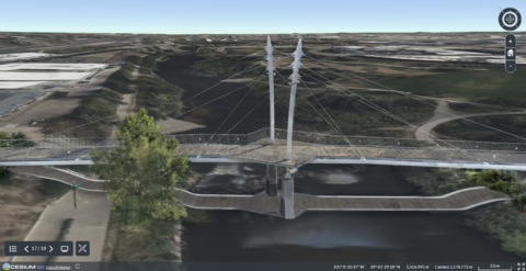 Bentley annonce l'intégration de services de modélisation réaliste dans Cesium, faisant progresser sa plateforme ouverte dédiée aux environnements bâtis et naturels. (Image : Bentley Systems)