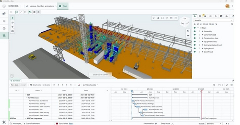 thumbnail SYNCHRO+ ist Teil der Bentley Infrastructure Cloud und eine KI-gestützte Bauanwendung der nächsten Generation, die die traditionelle 4D-Modellierung neu definiert. (Bildgenehmigung durch Bentley Systems)