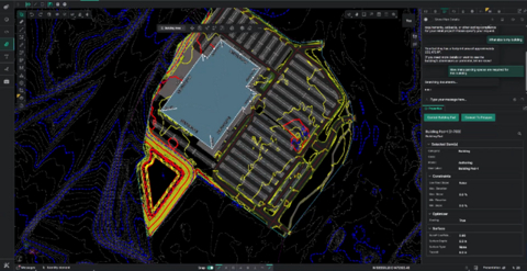 Bentley OpenSite+, la première application d'ingénierie exploitant l'IA générative pour la conception de sites civils, est désormais disponible en accès limité. Elle permet de livrer des projets jusqu'à 10 fois plus rapidement, sans compromis sur la précision. (Image : Bentley Systems)