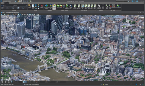 thumbnail MicroStation 2025, die neueste Version der CAD-Software von Bentley für den Infrastrukturentwurf, unterstützt jetzt über Cesium auch 3D-Tiles. (Bildgenehmigung durch Bentley Systems)