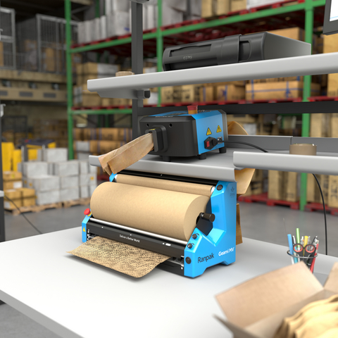 thumbnail The FillPak® Mini void fill solution fits perfectly with the Geami® MV wrapping system, putting high-quality sustainable materials within easy reach at the pack station.