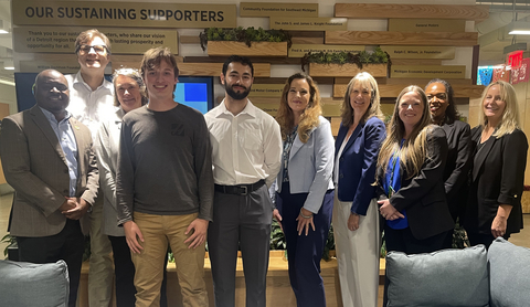 original From left to right: Darryl Gardner, Vice Provost for Student Success, Support, and Engagement, WSU; Ned Staebler, Vice President for Economic Development and President/CEO of TechTown; Patricia Romer, Associate Vice President, Student Auxiliary Services and Chief Housing Officer, WSU; Lee Bonnette, scholarship recipient; Jaafar Aljeraiw, scholarship recipient; Thelma Edgell, President Higher Education, Corvias: Karen Caprella, VP Property Operations, Corvias; Brandi Rami, RVP Property Operations, Corvias; Ambera Brown, VP Partner Solutions, Corvias; Ann Winkelmann, Commercial & Residential Property Director, Corvias