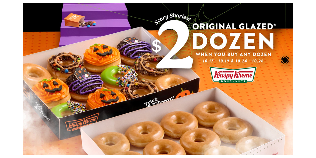 専用＊Halloween＊キラキラクリーミー　大きなフェイクリース No Tricks, Just Sweet Treat Weekends: KRISPY KREME® Returns 'Scary