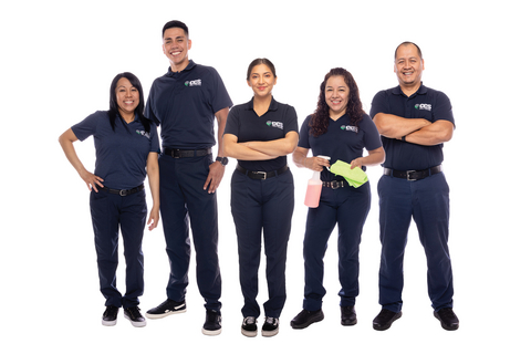 original CCS Facility Services teammates proudly working hard to support Texas