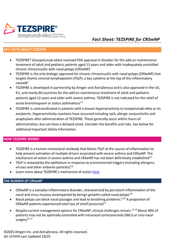 thumbnail TEZSPIRE Fact Sheet