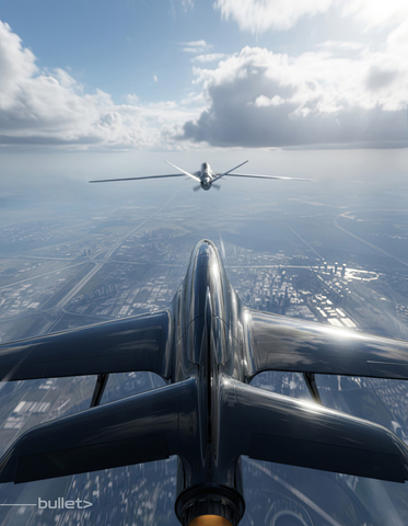 original Bullet drone in-flight