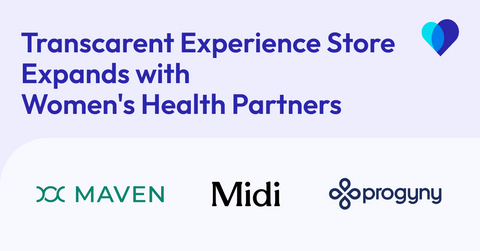 original Transcarent Experience Store expands with additions of Women's Health partners: Maven Clinic, Midi Health, and Progyny