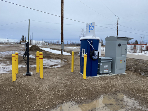 thumbnail Edge Energy's EdgeEV50 supporting charging stations in Enterprise, NWT, Canada