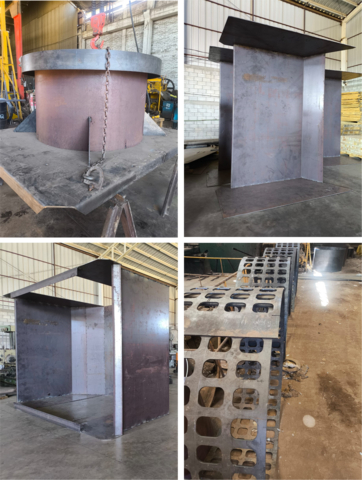 thumbnail Figure 3 - Manufacturing of Components of Flotation Cells Well Underway