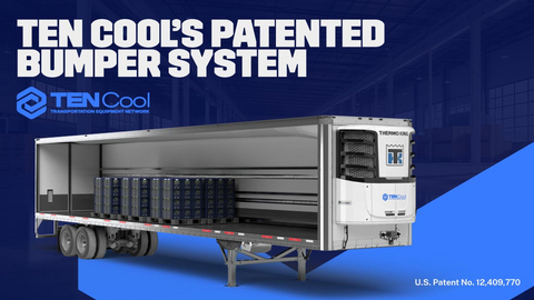 original TEN Cool’s patented Bumper System enhances temperature-controlled trailers with improved airflow, increased load capacity, and better cargo protection.