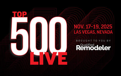 original TOP 500 LIVE, the industry's premier management conference for remodelers and home improvement pros, will be held Nov. 17-19, 2025 at The Cosmopolitan of Las Vegas. To learn more and register go to www.top500live.com.