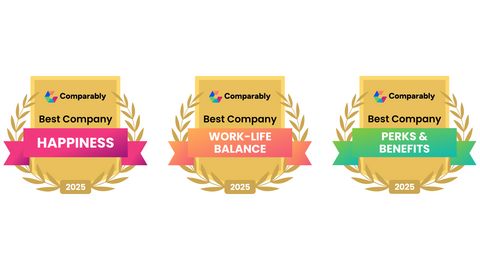 original PlanSource recognized by Comparably among the Best Companies for Happiness, Work-Life Balance, and Perks & Benefits in 2025.
