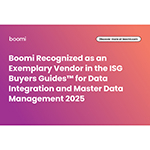  Boomi riconosciuta come un fornitore esemplare nella ISG Buyers Guides™ per Data Integration e Master Data Management 2025