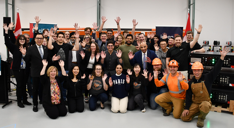 original Ideon team and guests celebrating a major announcement in 2024.