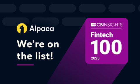 original CB Insights today named Alpaca to its eighth annual Fintech 100, showcasing the 100 most promising private fintech companies in the world.