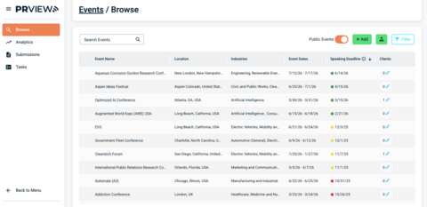 original Created by PR professionals, PRVIEW uses vertical AI to automatically track and refresh deadlines, reducing anxiety and eliminating the need for custom-built databases.