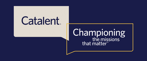 original Catalent's new logo and tagline