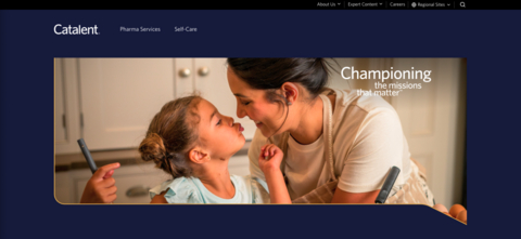 thumbnail Catalent's new website