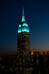Empire State Building to Light in Cyan in Partnership with the U.S. Environmental Protection Agency on Nov. 1 to Celebrate ENERGY STAR Achievement