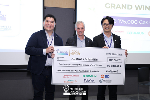 thumbnail MedTech Innovator Asia Pacific Names Australis Scientific Top Innovator in 2025 Grand Finals Competition