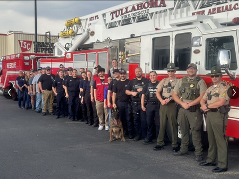 Tractor Supply Team Members celebrate Hometown Heroes with local first responders in Tullahoma, TN.