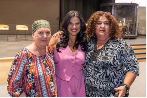 Andrea Rega with event attendees