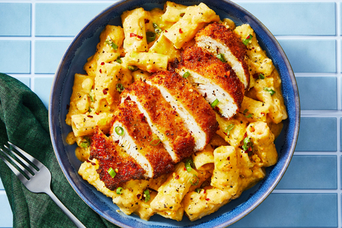 thumbnail Tini's Crispy Chicken Cutlets & Rigatoni in a Creamy Butternut Squash Sauce