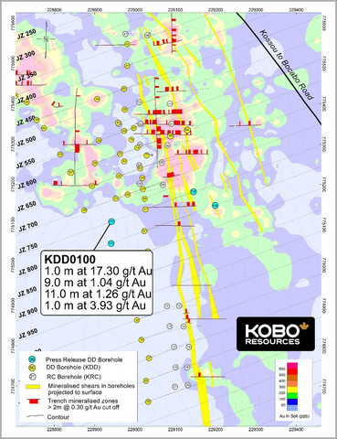 thumbnail Figure 4: Jagger Zone Drill Hole Location Map and Simplified Geology