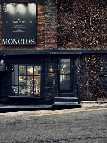 Located at the heart of Hannam-dong, Monclos has infused its flagship store with the brand’s distinct sensibility and identity. (Photo: Monclos)